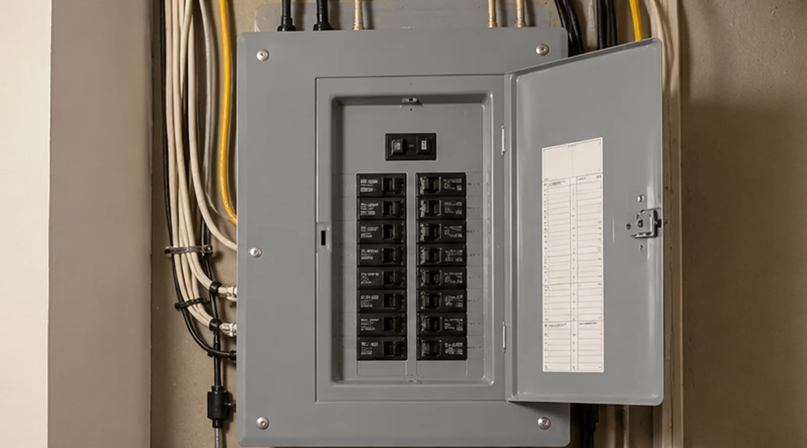 Electrical panel assessment during a Faribault home inspection