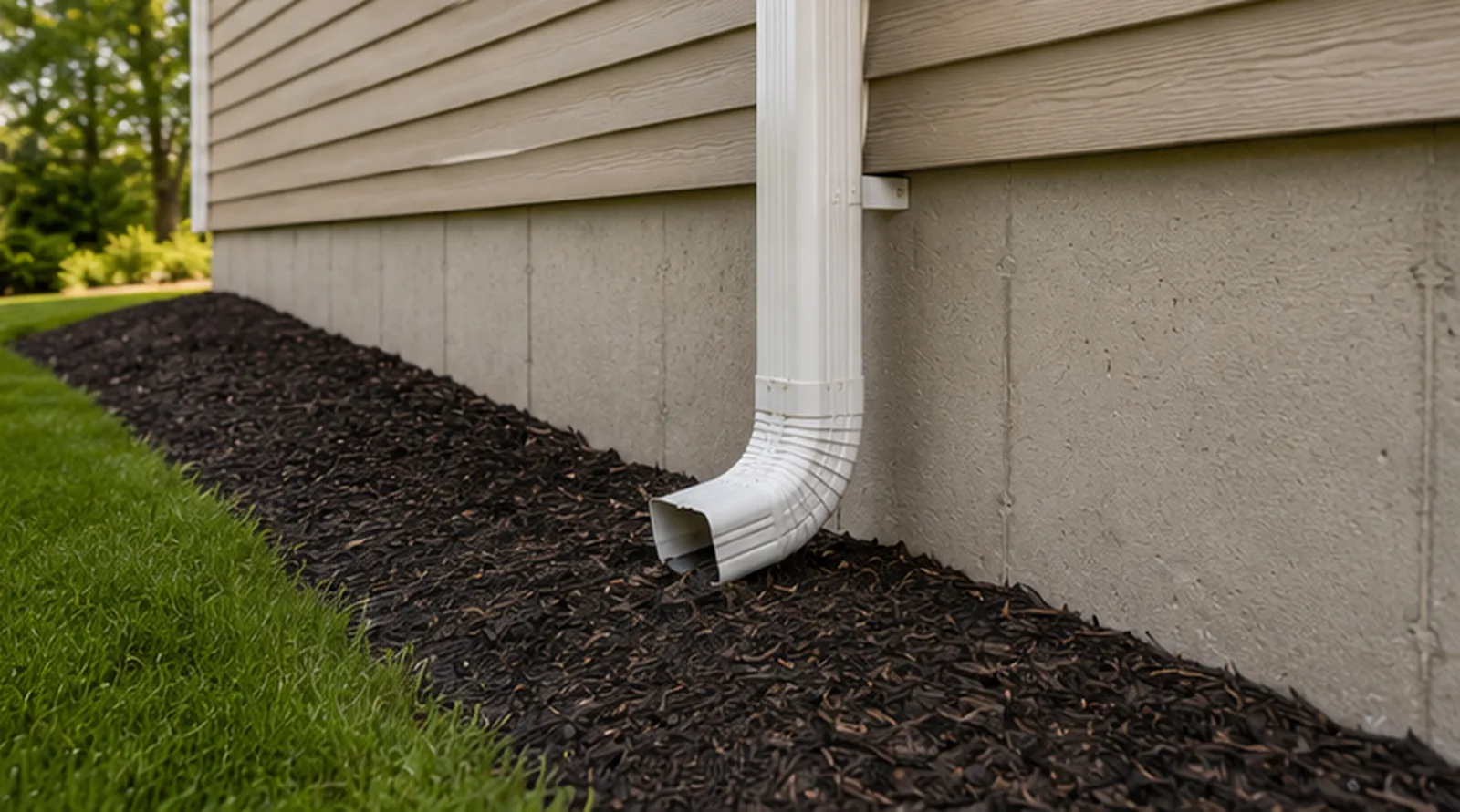Negative Grading & Drainage — Faribault home inspection